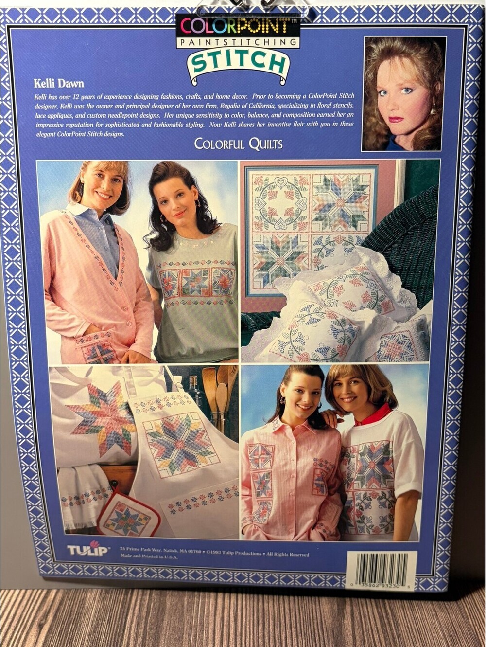 Vintage ColorPoint Paintstitching Stitch Colorful Quilts Pattern Book - Picture 2 of 9